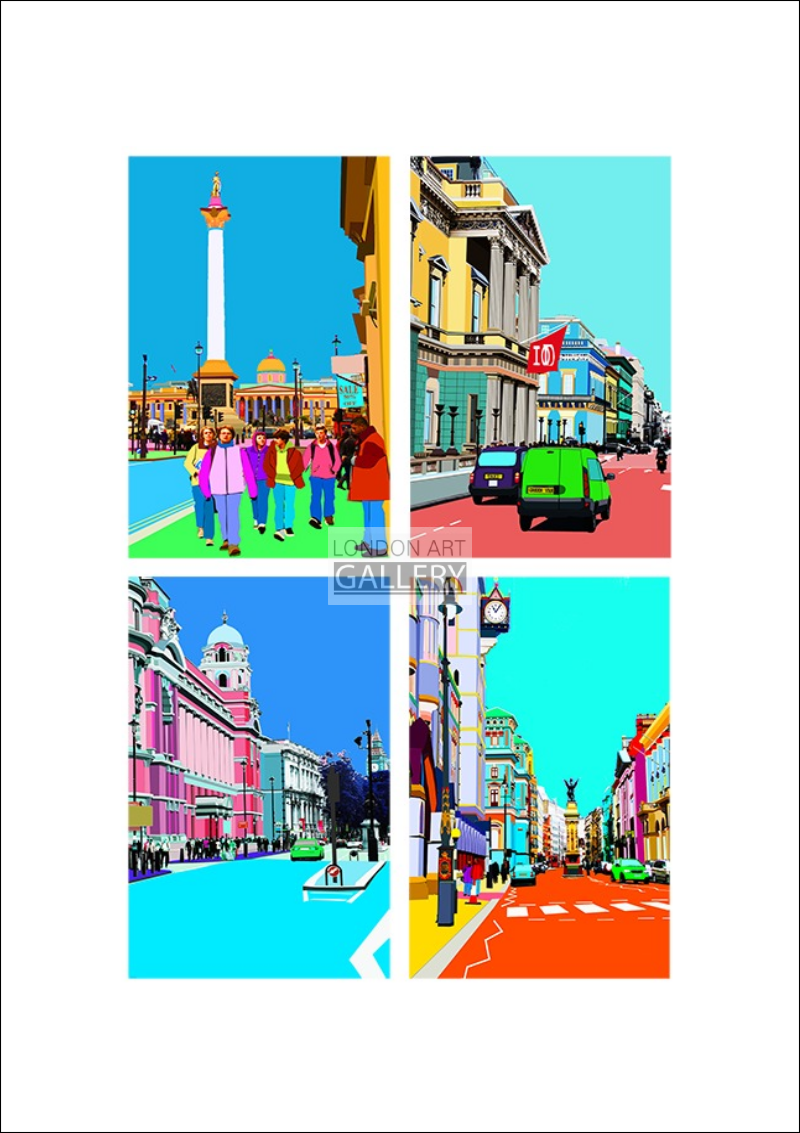 Pall Mall - Whiehall - Trafalgar Sq - Fleet St