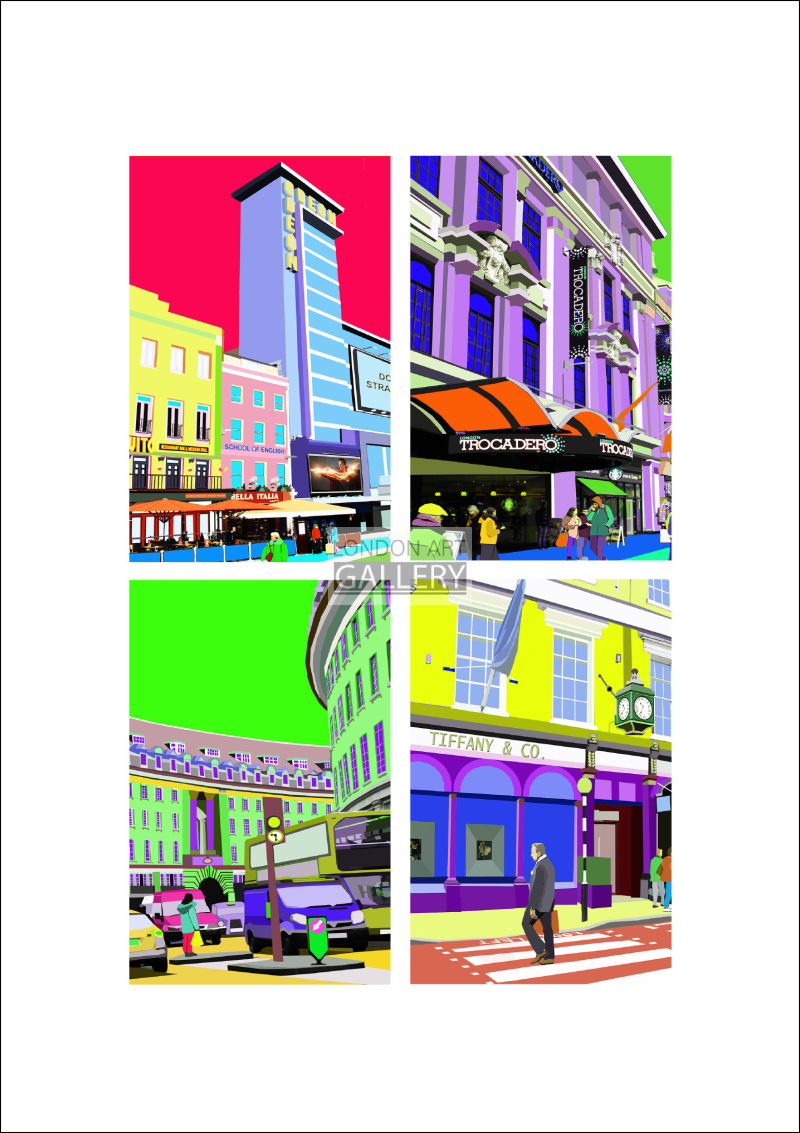 leicester square, euston road whitehall fleet street